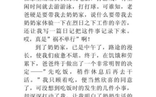 奶奶的爱作文怎么写_奶奶的爱作文800字范文