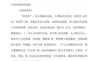 真善美作文开头怎么写_真善美作文开头示例