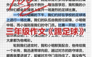 足球作文怎么写_足球作文写作技巧