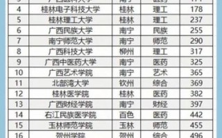 广西省大学排名2024_广西高校综合实力哪家强