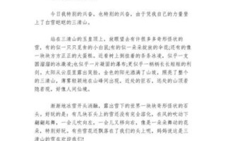 冬天作文300字怎么写_冬天作文300字优秀范文