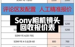 英国sony镜头价格_哪里买最划算