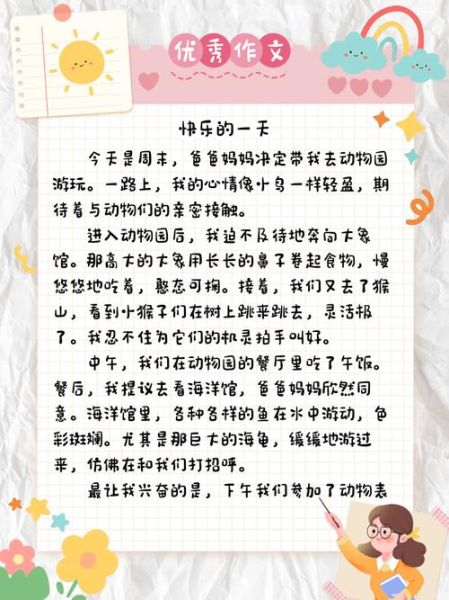 快乐的一天小学作文怎么写_小学生快乐的一天写作技巧-第1张图片-星辰妙记