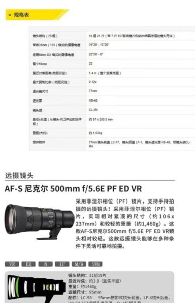 尼康镜头型号怎么看_尼康镜头后缀字母含义-第2张图片-星辰妙记