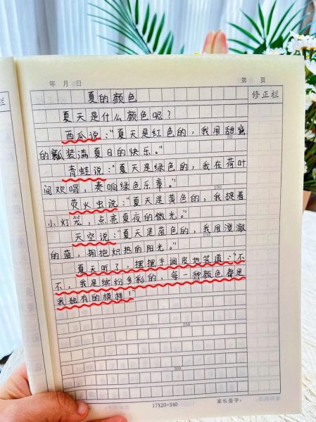 夏天的色彩作文怎么写_描写夏天颜色的优美段落-第2张图片-星辰妙记