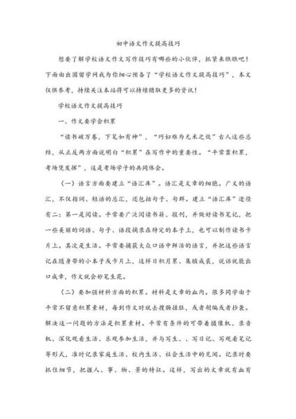 如何提高写作水平_作文今天写作技巧-第2张图片-星辰妙记