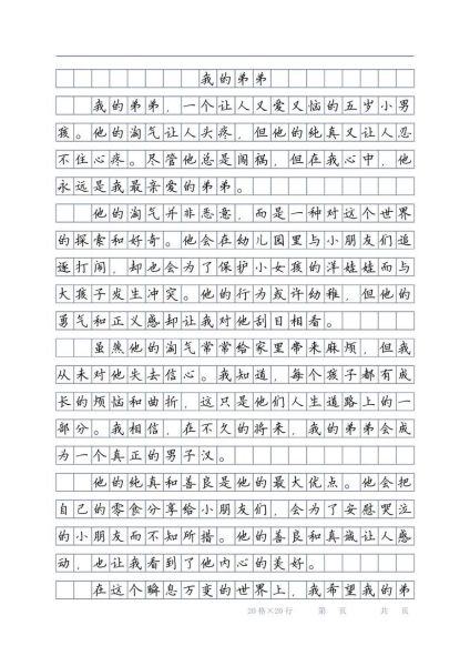 弟弟的作文怎么写_写弟弟的作文有哪些技巧-第3张图片-星辰妙记
