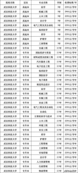 武汉科技大学学费多少钱_各专业收费标准-第1张图片-星辰妙记