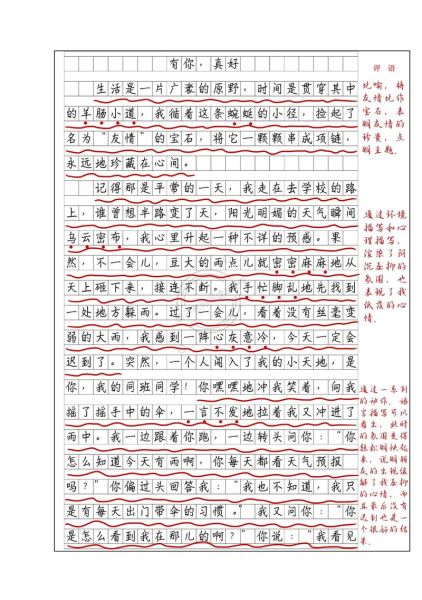 有你真好作文怎么写_有你真好500字范文-第2张图片-星辰妙记