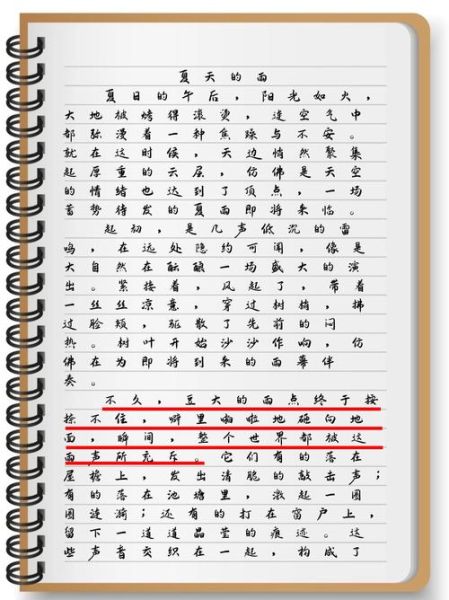 夏天的雨怎么写_小学生作文技巧-第1张图片-星辰妙记