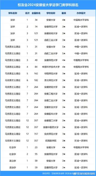 安徽一本大学有哪些_安徽一本大学排名2024-第1张图片-星辰妙记