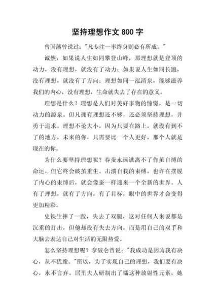 如何坚持梦想_励志作文500字怎么写-第3张图片-星辰妙记