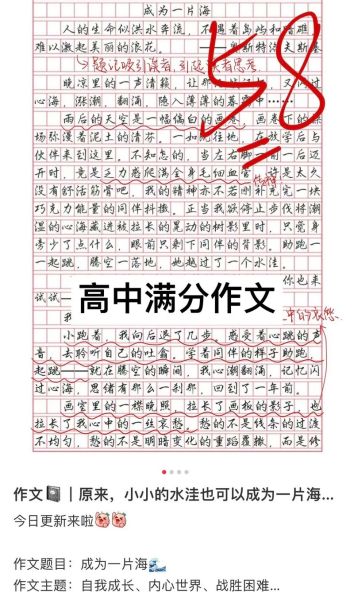 高考满分作文怎么写_如何拿高分-第1张图片-星辰妙记