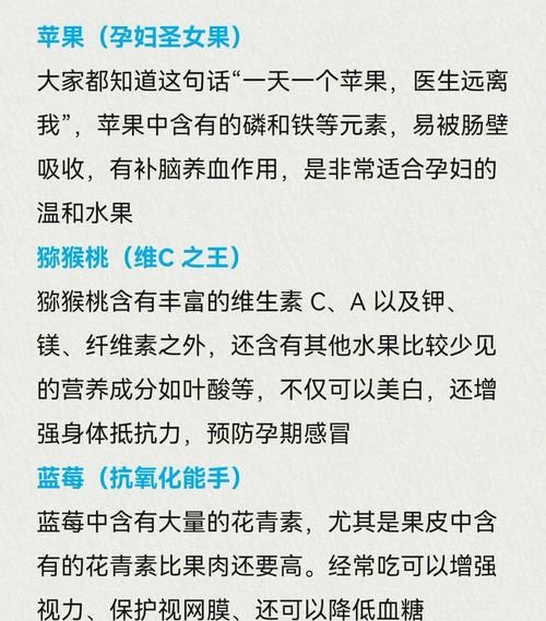 孕妇吃什么水果孩子皮肤白_孕期美白水果推荐-第2张图片-星辰妙记