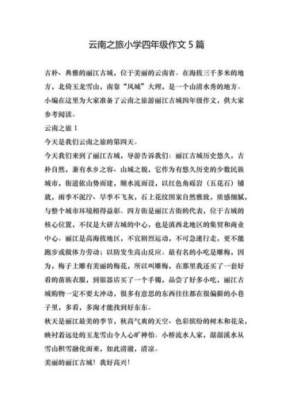 云南旅游攻略_云南之旅作文怎么写-第3张图片-星辰妙记