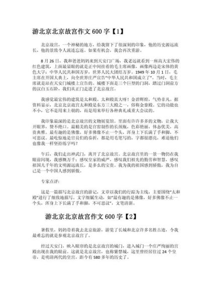 北京之旅作文怎么写_北京游记写作技巧-第3张图片-星辰妙记
