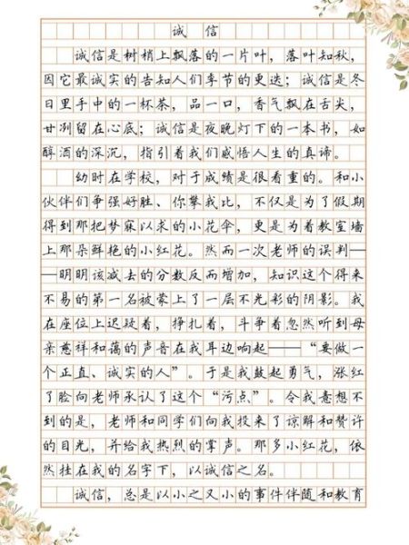 什么是诚信作文_诚信作文怎么写-第1张图片-星辰妙记 什么是诚信作文_诚信作文怎么写-第1张图片-星辰妙记