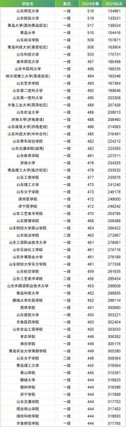 山东二本大学排名及分数线_2024最新数据-第1张图片-星辰妙记