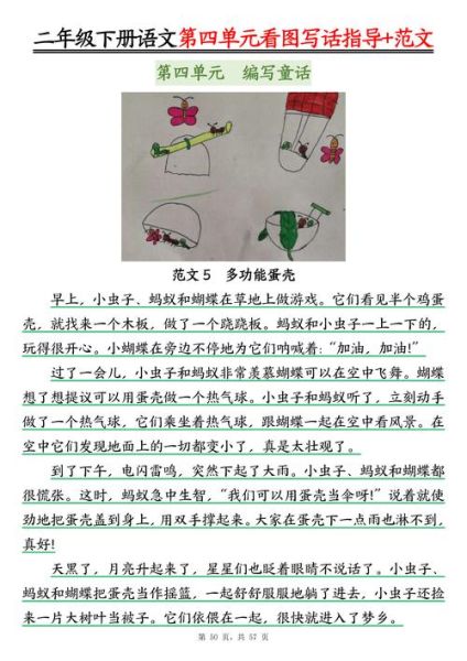 二年级下册作文怎么写_看图写话技巧-第1张图片-星辰妙记