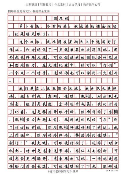 我的课余生活怎么写_作文素材有哪些-第3张图片-星辰妙记