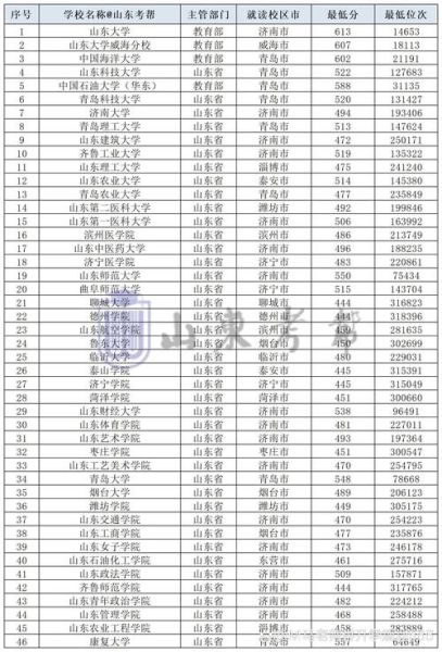 山东省大学排行榜2024_哪些高校最值得报考-第2张图片-星辰妙记