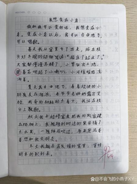 三年级作文怎么写_三年级作文多少字-第3张图片-星辰妙记