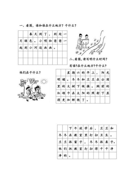一年级作文怎么写_小学生看图写话技巧-第2张图片-星辰妙记