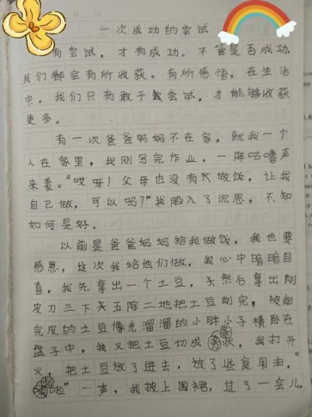 尝试作文600字怎么写_如何写出高分尝试作文-第3张图片-星辰妙记