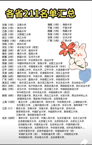211是什么大学_211大学名单及含金量-第2张图片-星辰妙记
