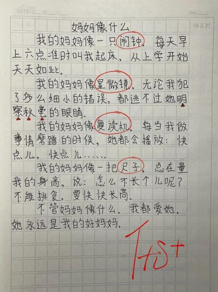 给妈妈画像作文怎么写_如何描写妈妈外貌性格-第1张图片-星辰妙记