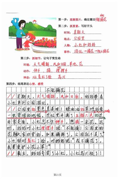 一年级作文怎么写_如何写好看图写话-第2张图片-星辰妙记
