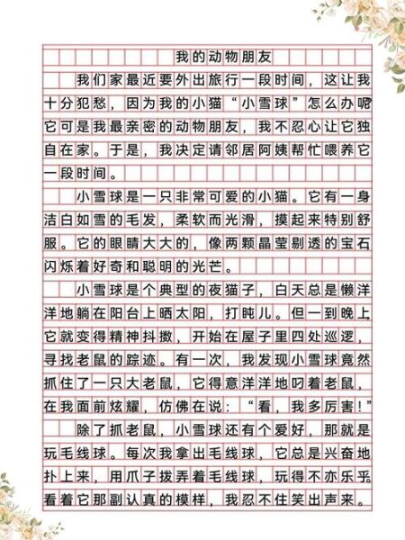 我的动物朋友作文怎么写_写动物作文的万能开头-第1张图片-星辰妙记