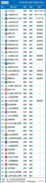 山东有哪些大学_山东高校名单-第1张图片-星辰妙记