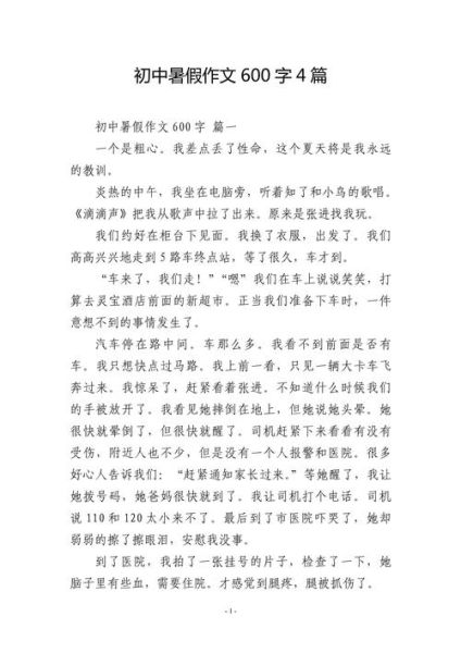 暑假生活作文600字怎么写_暑假生活作文600字写作技巧-第2张图片-星辰妙记