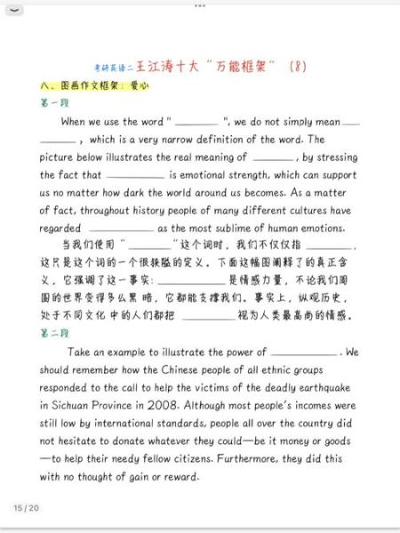 六级作文怎么写_王江涛模板怎么用-第2张图片-星辰妙记