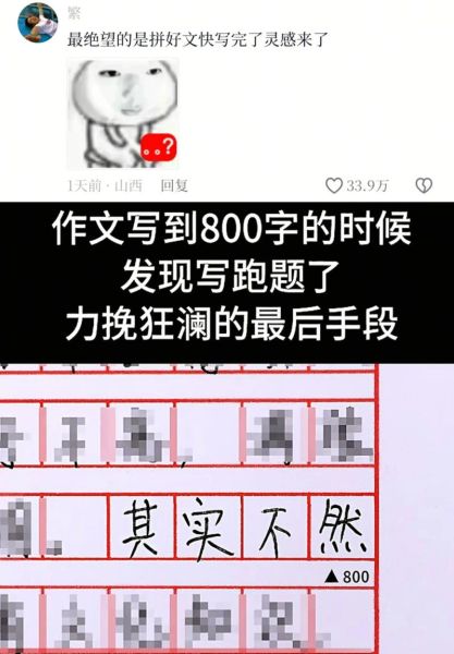 中考作文跑题怎么办_如何避免作文偏题-第3张图片-星辰妙记