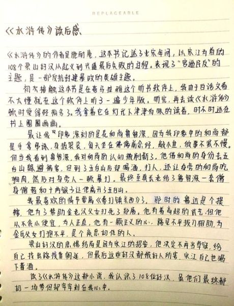 水浒传读后感怎么写_水浒传读后感800字作文-第3张图片-星辰妙记
