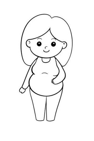 孕妇简笔画怎么画_孕妇简笔画步骤-第2张图片-星辰妙记 孕妇简笔画怎么画_孕妇简笔画步骤-第2张图片-星辰妙记