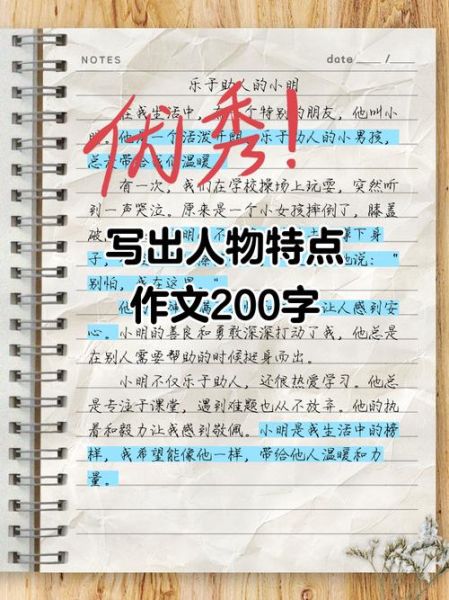 写人作文200字怎么写_如何突出人物特点-第1张图片-星辰妙记