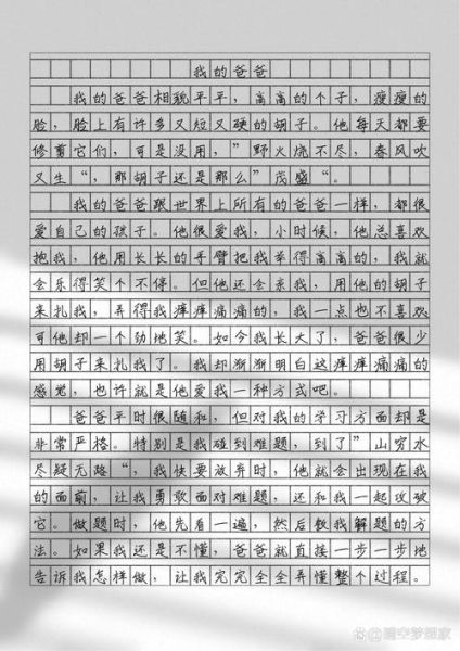 我的家人作文怎么写_家人作文500字范例-第1张图片-星辰妙记