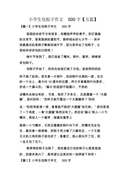 端午节作文怎么写_端午节500字作文范例-第2张图片-星辰妙记