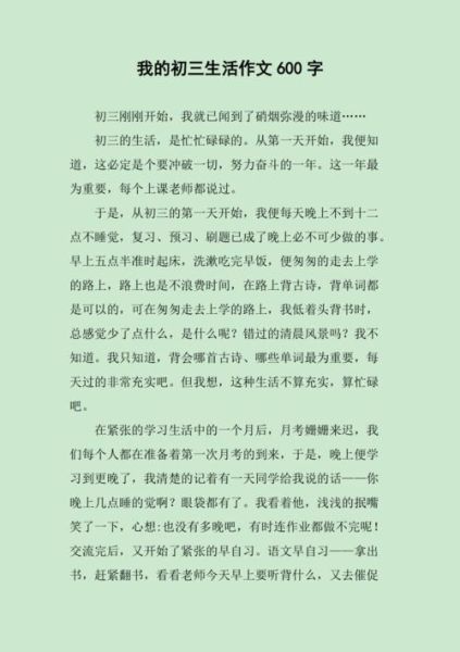初三生活怎么过_初三生活作文怎么写-第2张图片-星辰妙记