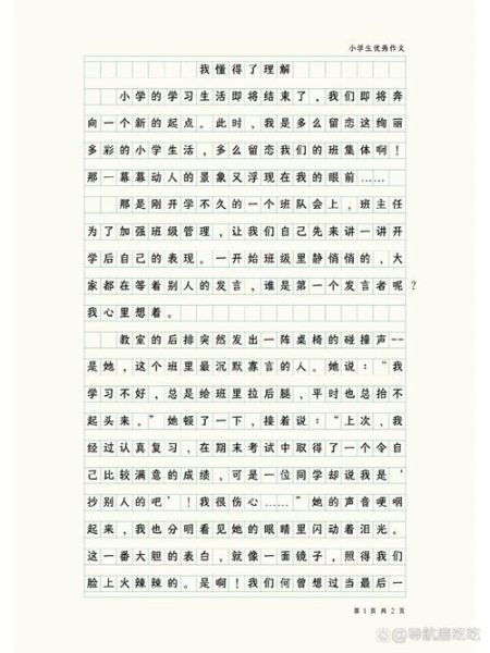 什么是学会了理解作文_如何写出真情实感-第3张图片-星辰妙记