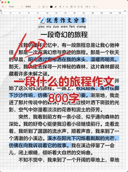 一段什么的旅程作文怎么写_如何写出高分范文-第1张图片-星辰妙记