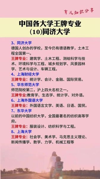 同济大学有哪些王牌专业_同济大学录取分数线是多少-第2张图片-星辰妙记