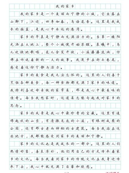 我的家乡在哪里_300字作文怎么写-第3张图片-星辰妙记