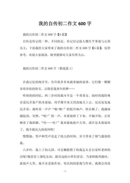 如何写好自传作文_自传作文600字怎么写-第1张图片-星辰妙记