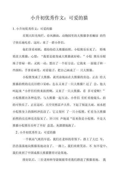 猫的作文怎么写_300字作文如何扩写到800字-第2张图片-星辰妙记
