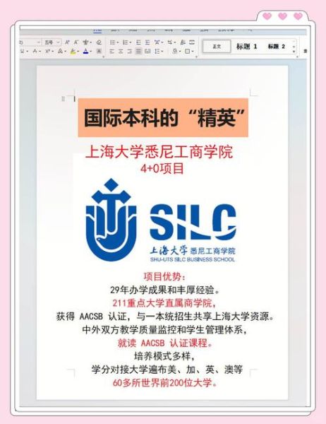 上海大学悉尼商学院怎么样_申请条件难不难-第3张图片-星辰妙记 上海大学悉尼商学院怎么样_申请条件难不难-第3张图片-星辰妙记