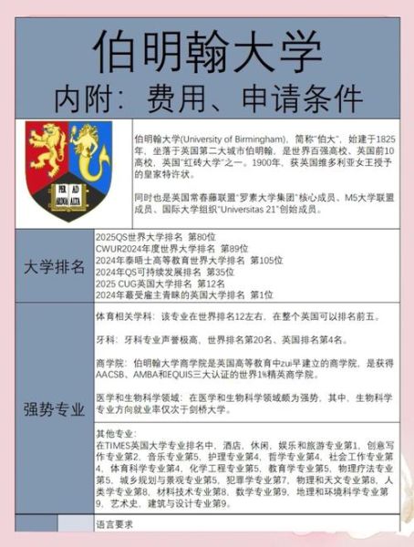 伯明翰大学排名_英国留学值得吗-第1张图片-星辰妙记 伯明翰大学排名_英国留学值得吗-第1张图片-星辰妙记